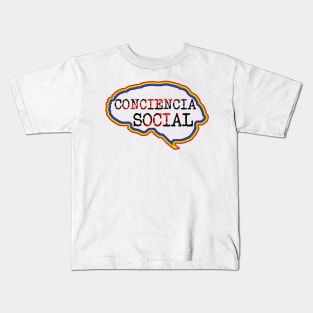 Cerebro con pensamiento de Conciencia Social Kids T-Shirt